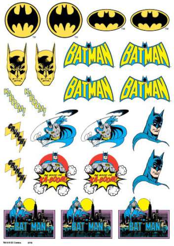 Batman Edible Icing Character Icon Sheet - Click Image to Close